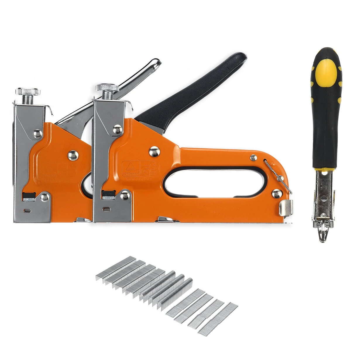 Manual Hand Nailer Stapler for U Nails & T Nails - 600 Nail Kit - Steel Nailing Machine - Image 5