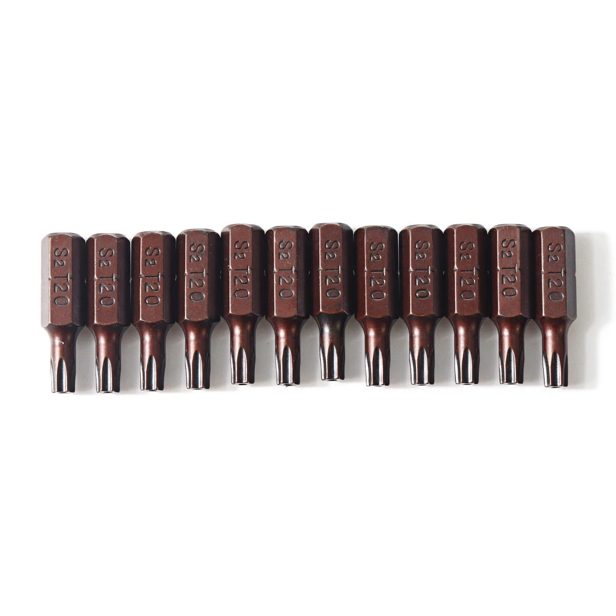 12Pcs 25mm Hex Shank Magnetic T20 Torx Security Screwdriver Bits | Hand Tools - Image 2