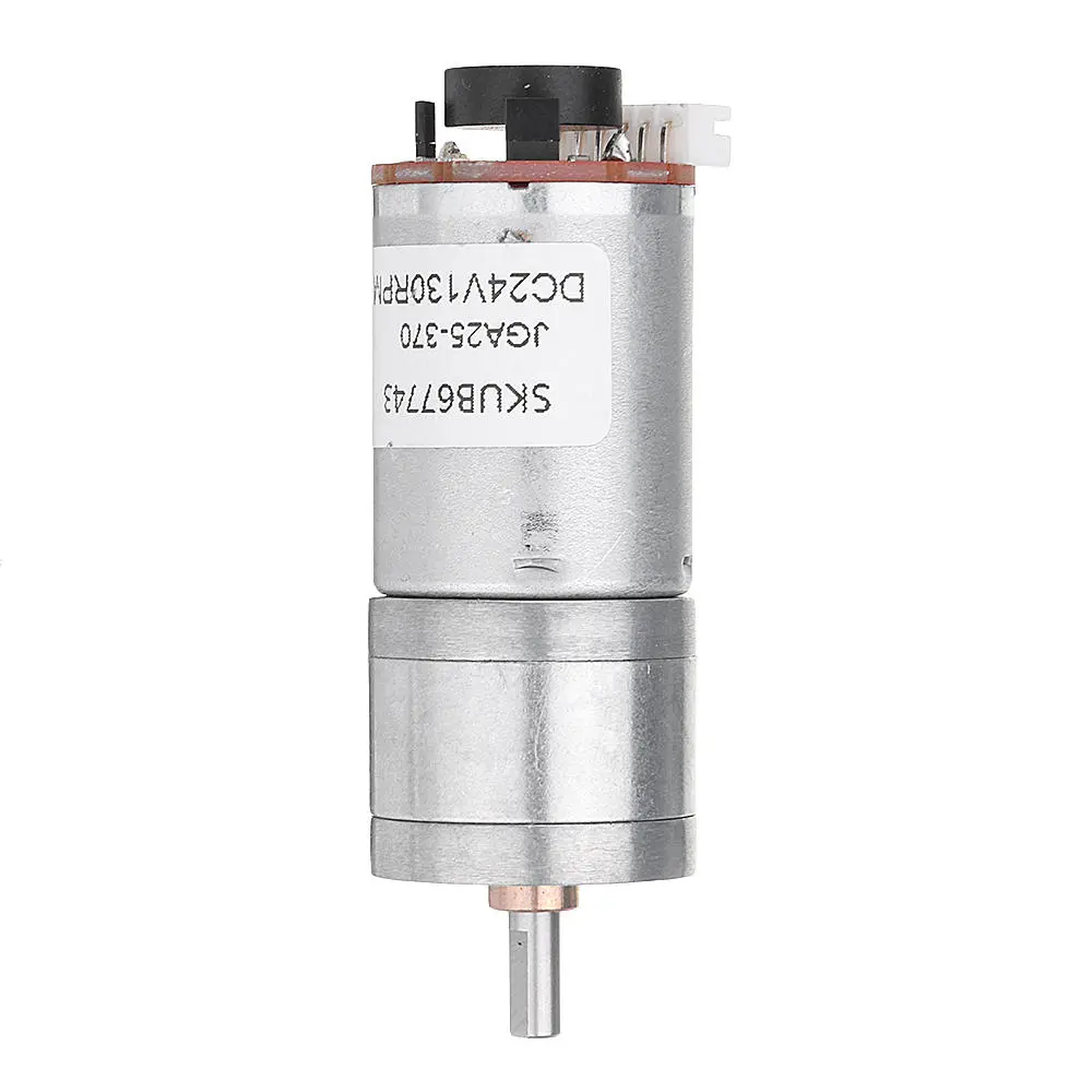 Machifit 24V DC Gear Motor with Encoder | 25GA370 Micro Reduction Motor & Speed Dial - Image 2