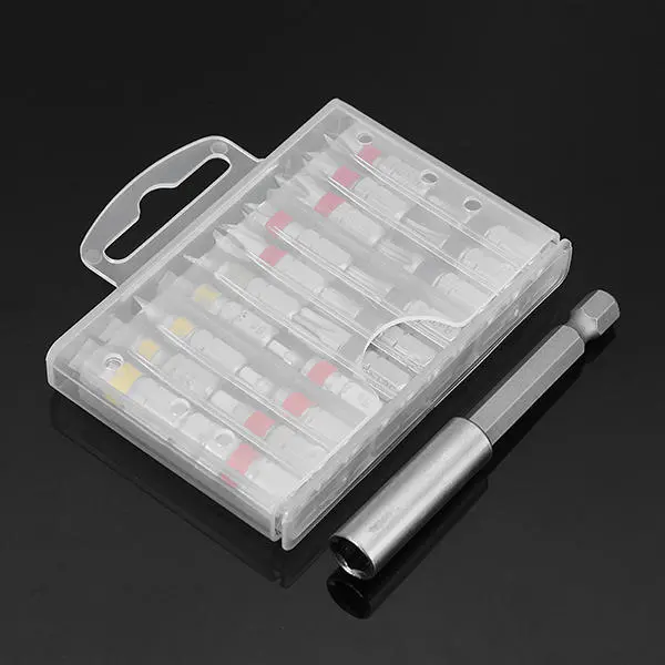20pcs Torx Phillips Hex Slotted Screwdriver Bits Set with Extension Rod - Image 3