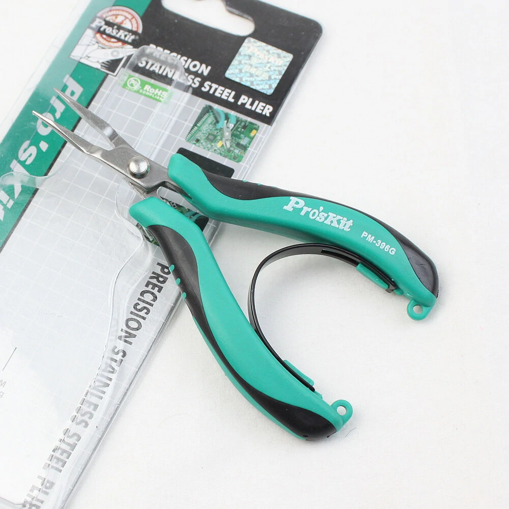 Pro'sKit PM-396G Mini Needle-Nose Pliers | Steel Cutting Nippers Tool - Image 5
