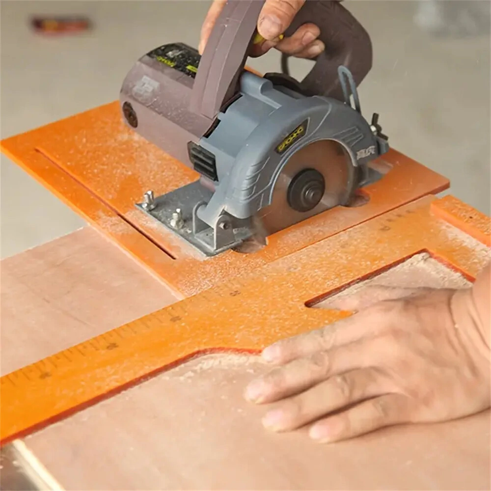 Adjustable Electric Saw Guide Rail Base Plate | For 4 Inch Circular Saws | Punch-Free Installation - Image 3