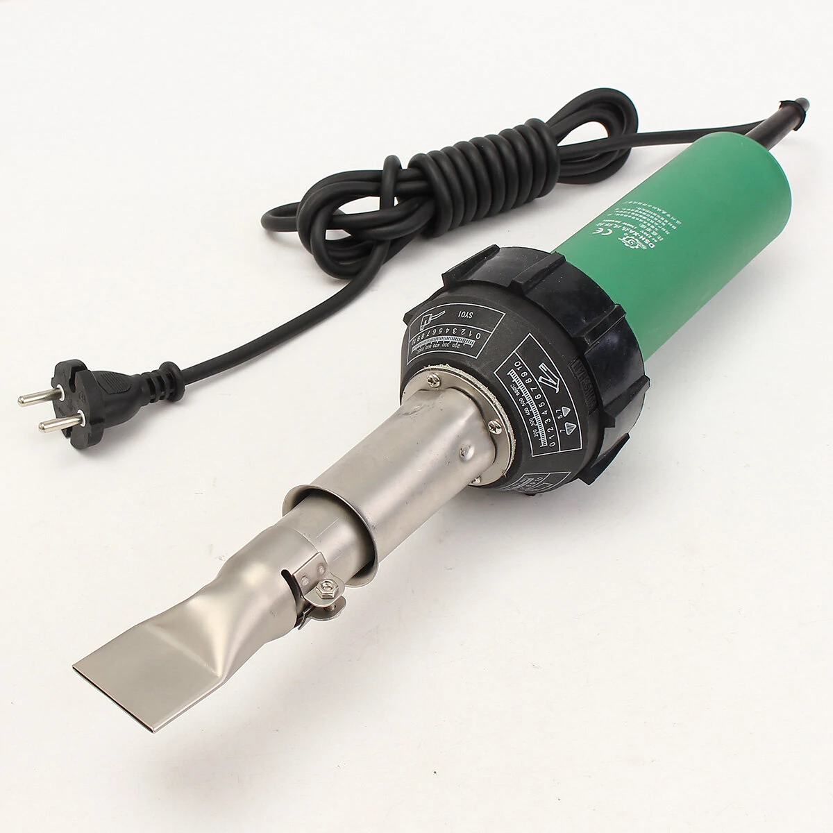 1600W Hot Air Gun for Plastic Welding - 2 Speed Nozzles & HE Rod Included - Image 2