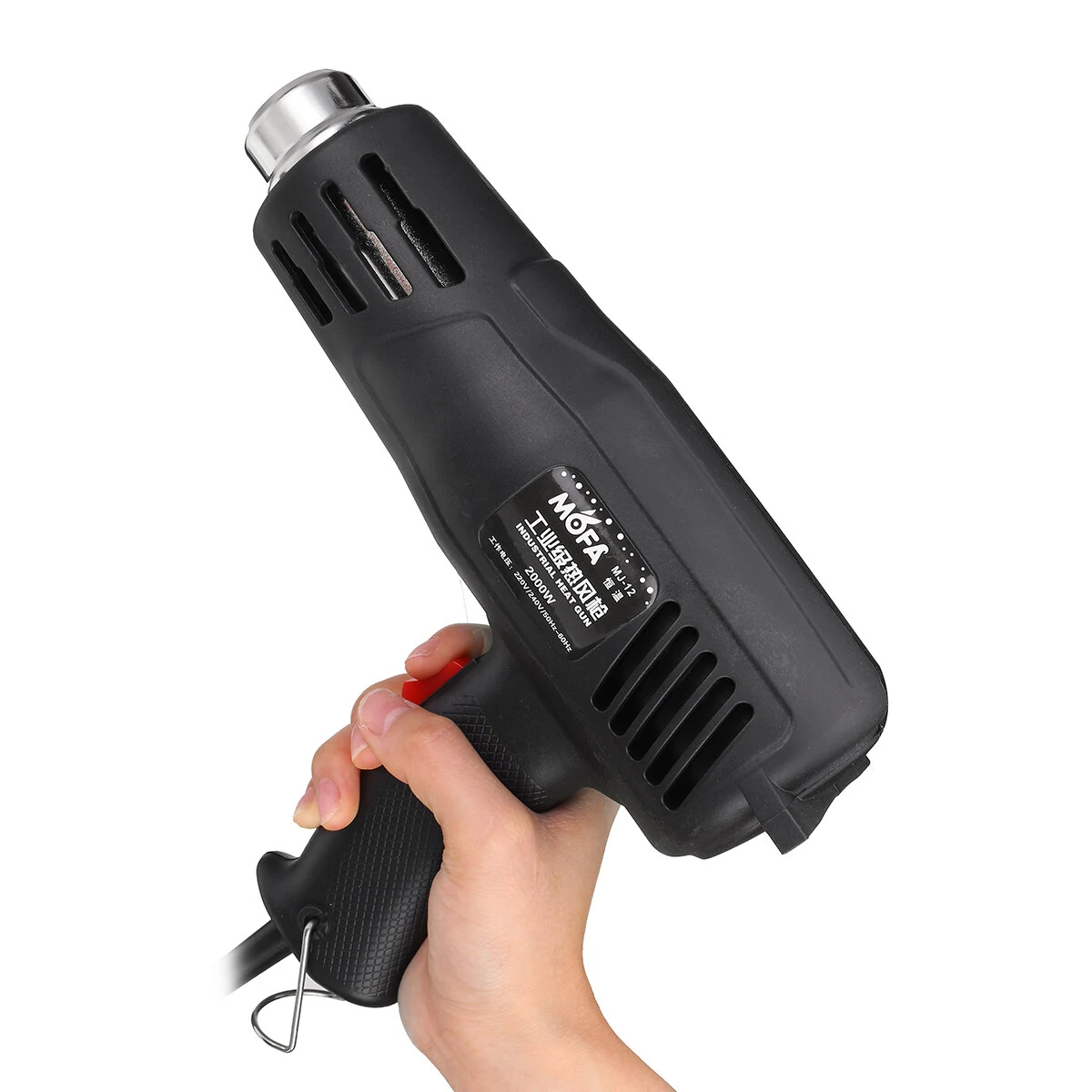 Industrial Electric Hot Air Gun 2000W 220V - Adjustable Heat & Air Flow | Welding Torch for Car Foil - Image 4