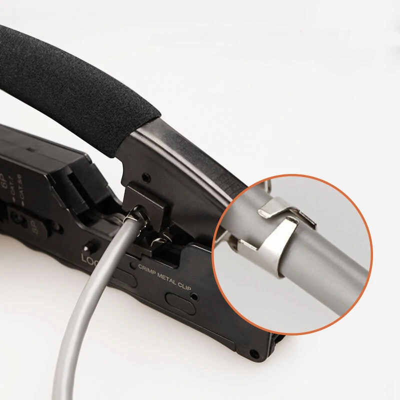 Multifunctional 6p8p Network Cable Pliers | Ez Through Hole Crystal Head Crimping Tool - Image 5