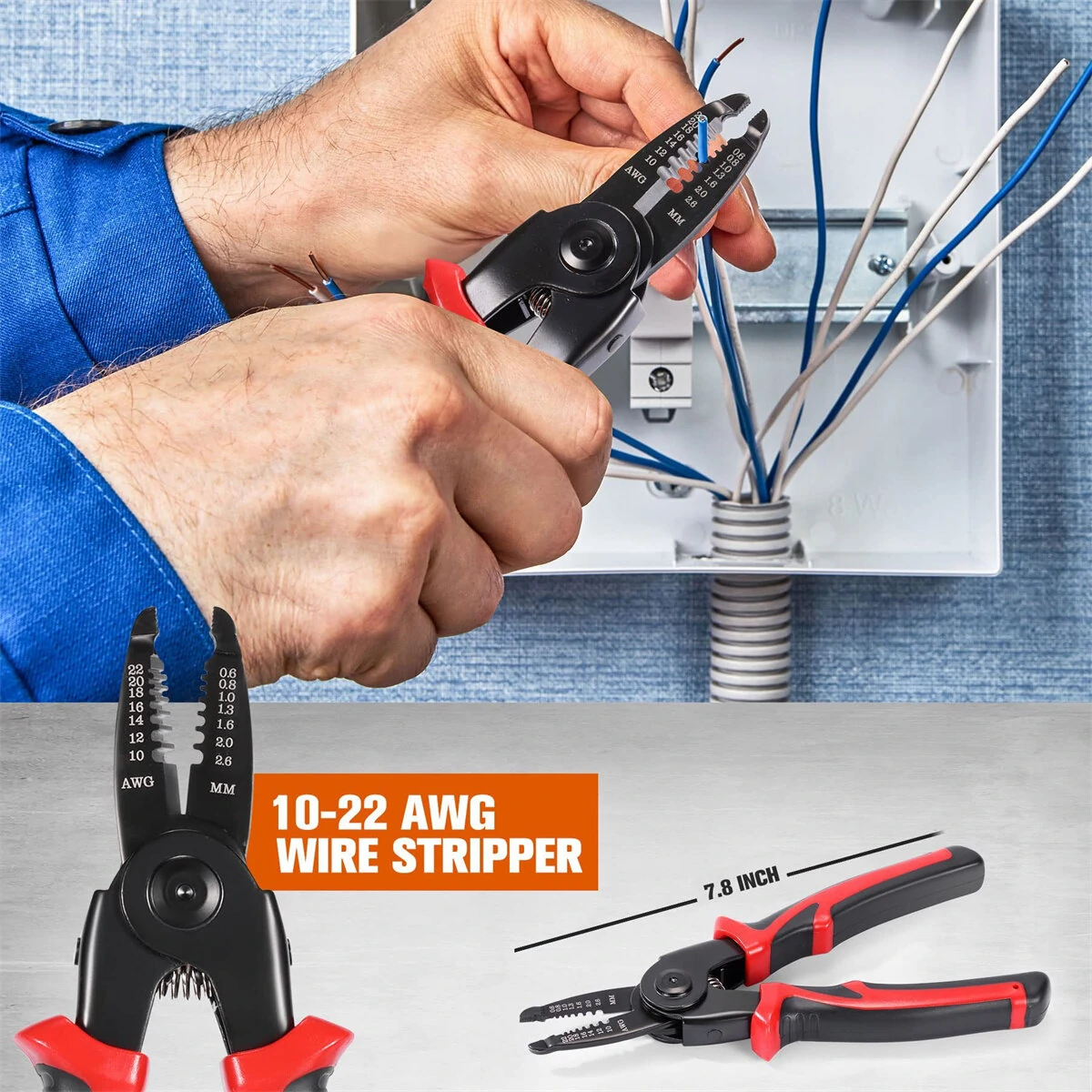 5 in 1 Plier Tool Set - High Carbon Steel Wire Cutters & Strippers | Heavy Duty - Image 4