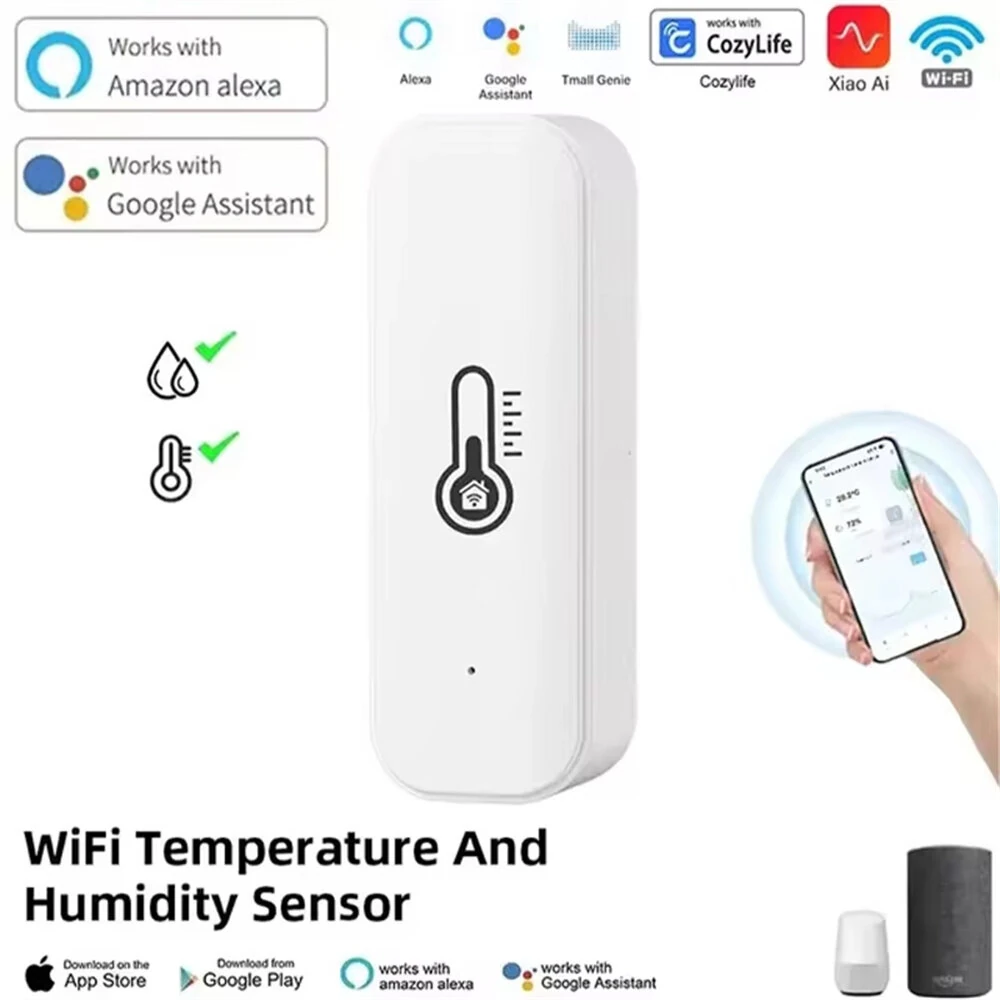 WiFi Temperature Humidity Tester - Smart Home Alexa Google Assistant -10 to 60°C - Image 2