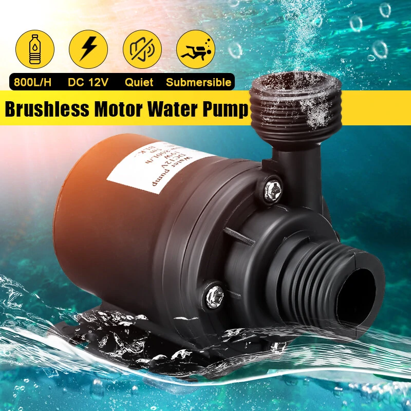 800L/H 12V DC Solar Hot Water Circulation Pump | 5M Submersible Brushless Motor - Image 5