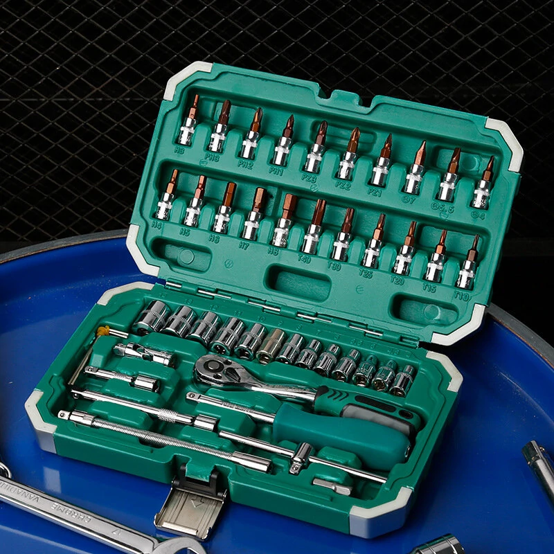 Crescent 46-Piece 1/4-Inch Drive Socket Wrench Set | Auto & Car Repair Tool Kit - Image 3