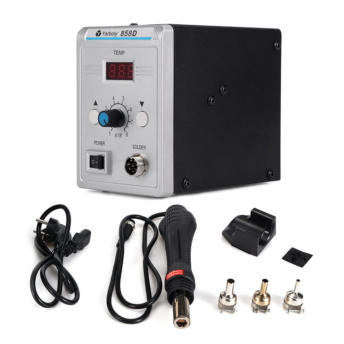 858D Hot Air Gun Solder Station - 700W 220V Rework Tool for SMD SMT Welding - Image 2