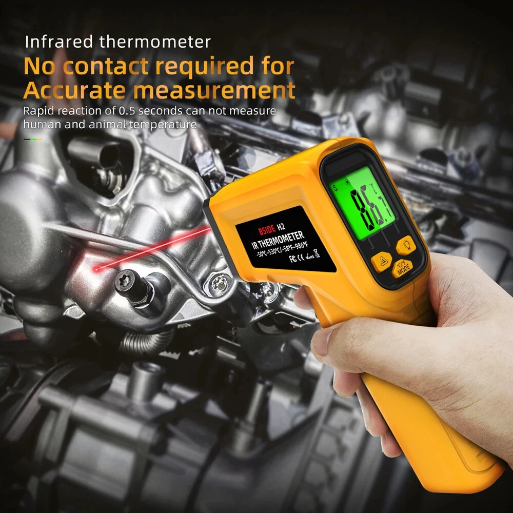 BSIDE H2 Infrared Thermometer -50° to 530°F | Non-Contact Laser | 12:1 Ratio - Image 5