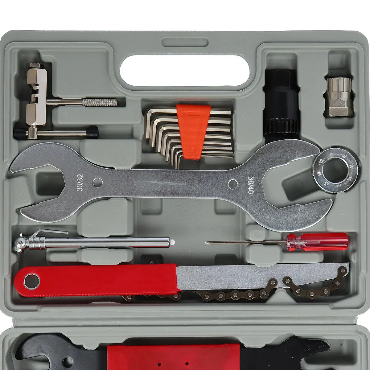 Bicycle Repair Tool Set - 46Pcs Mountain Bike Kit with Chain Remover - Image 2