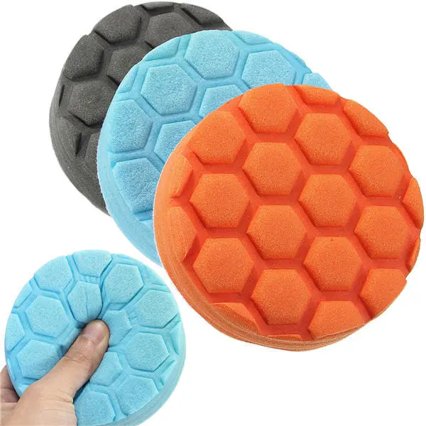 3pcs Buff Polishing Pad Kit - 4/5/7 Inch for Car Polisher | Abrasive Tools - Image 3