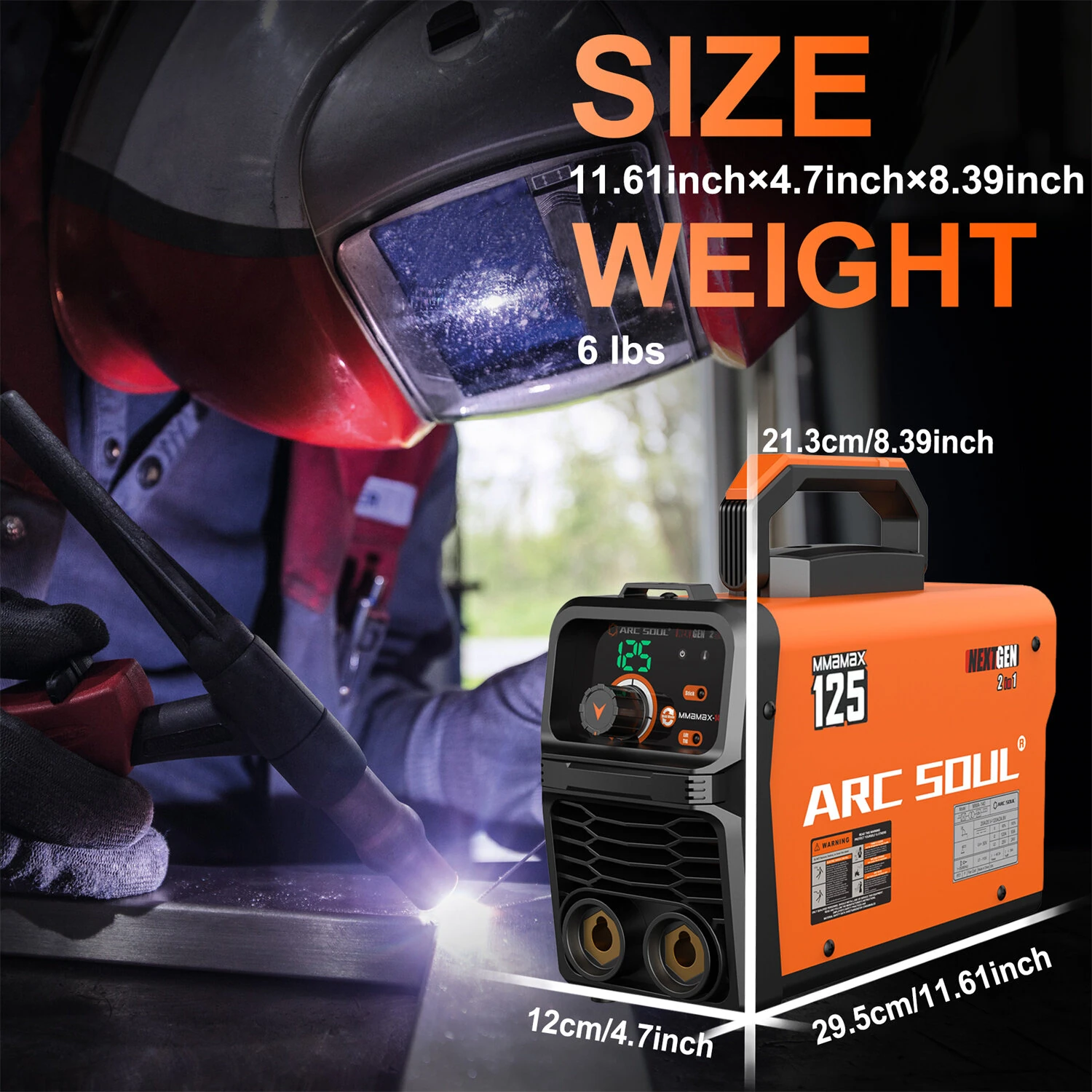 MMAMAX 220V 125A Portable Welding Machine | 2-in-1 Lift TIG & IGBT Protection - Image 5