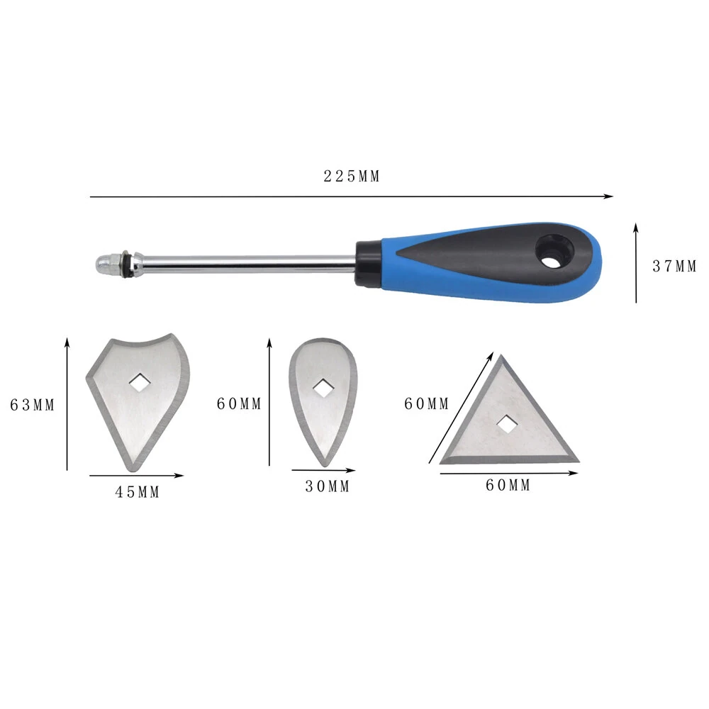 Paint Scraper Set - 50 Steel Blades & Ergonomic Handle - Professional Paint Removal Tool - Image 2