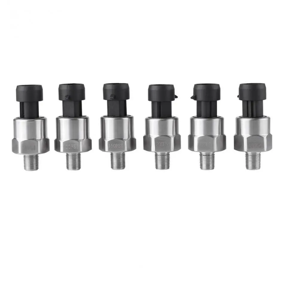 Stainless Steel Pressure Sensor - 5V DC 1/8NPT Thread for Oil Fuel Air Water - Image 4
