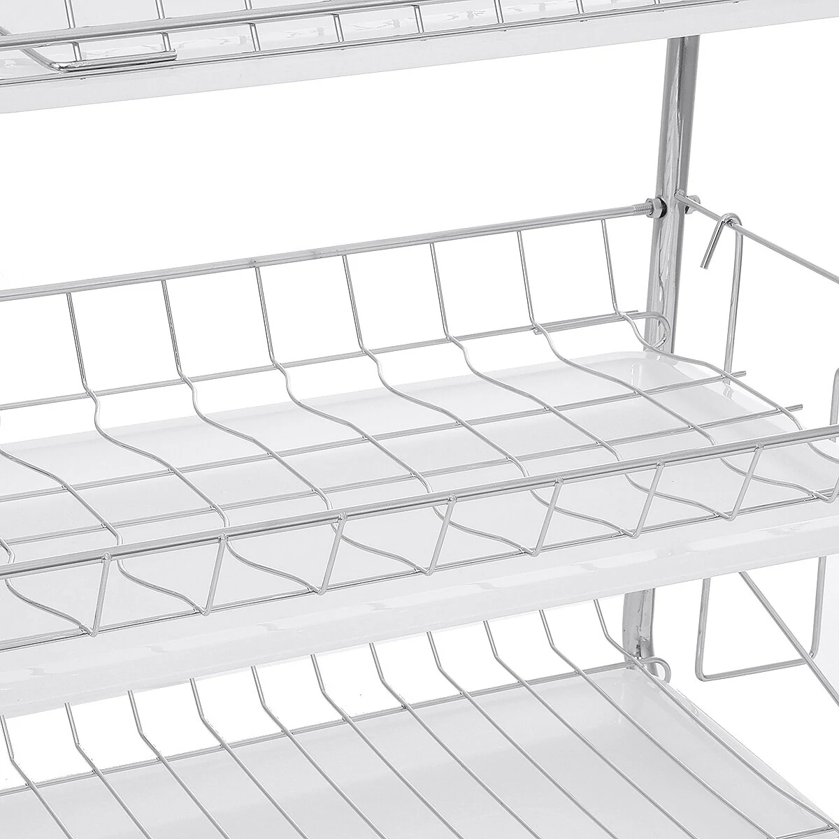 3-Tier Over-the-Sink Dish Drying Rack | Kitchen Drainer & Draining Board - Image 5