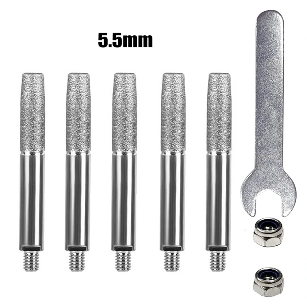 Chainsaw Sharpener Parts - Diamond Coated Grinding Head - 4/5/6mm Cylindrical Burr - Image 5