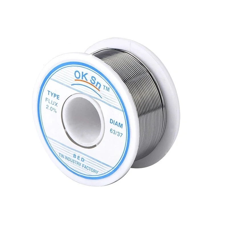 JCD 60/40 Tin Lead Solder Wire - 0.8mm 1.0mm 1.5mm Rosin Core | 45FT - Image 3