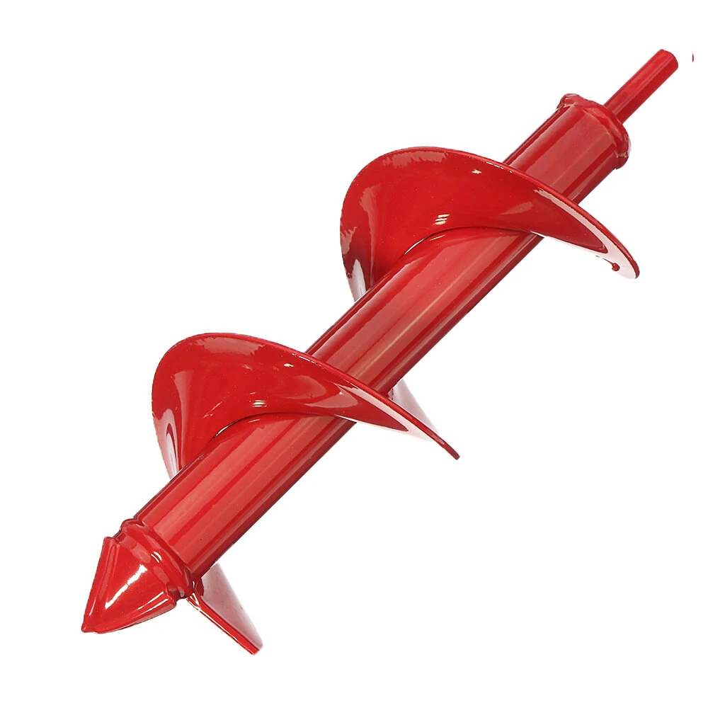 Drillpro Red Hard Alloy Auger Drill Bit - 4x22/45cm | Rust Proof Flower Bulb Planter - Image 5