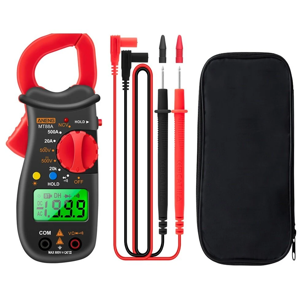 ANENG MT88 Digital Clamp Meter | 1999 Counts | 500A AC DC Voltage NCV - Image 2