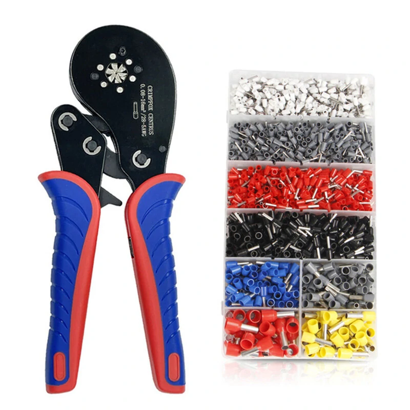 Ratchet Ferrule Crimping Tool Kit - 0.08-16mm² Crimper with 800PCS Terminals - Image 3