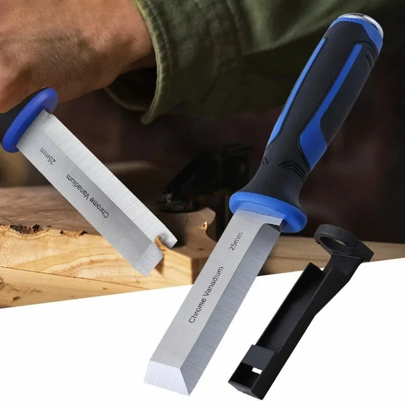 Woodworking Right Angle Chisel with Hammer Function | Multi-functional Slotting & Flat Chisel for Carpenters - Image 2