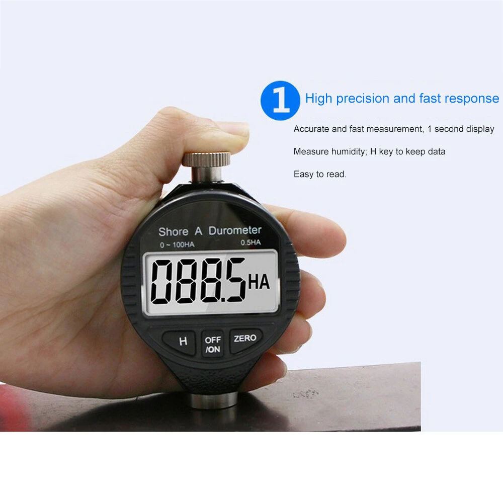 Digital Durometer Shore Hardness Tester | High Precision & Auto Zero | Portable - Image 2