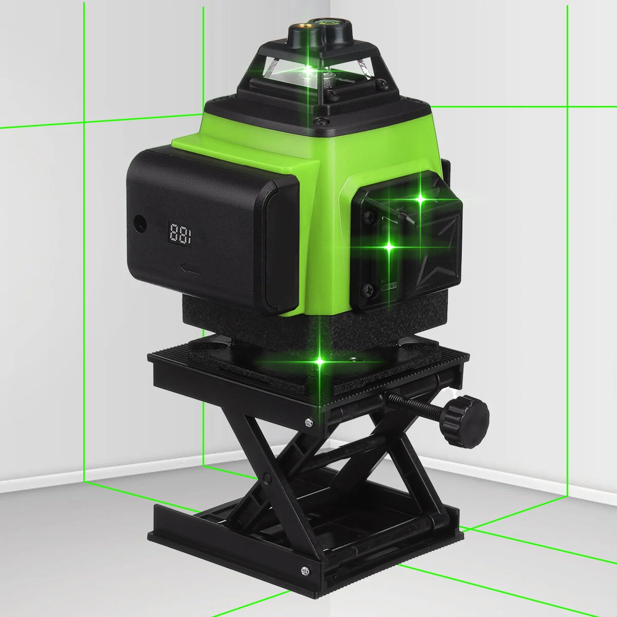 12/16 Line Green/Red Laser Level | Self-Leveling | Dual Battery Powered - Image 4