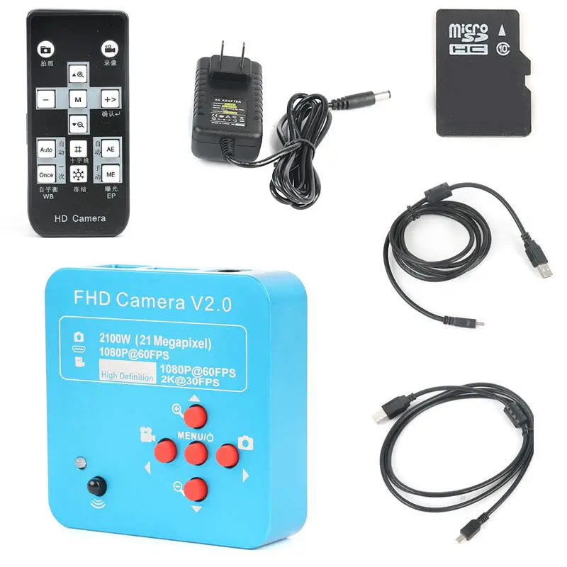 Digital Microscope Camera - 1080P 60FPS 2K HDMI USB - 180X 300X C Mount Lens for PCB Soldering - Image 3