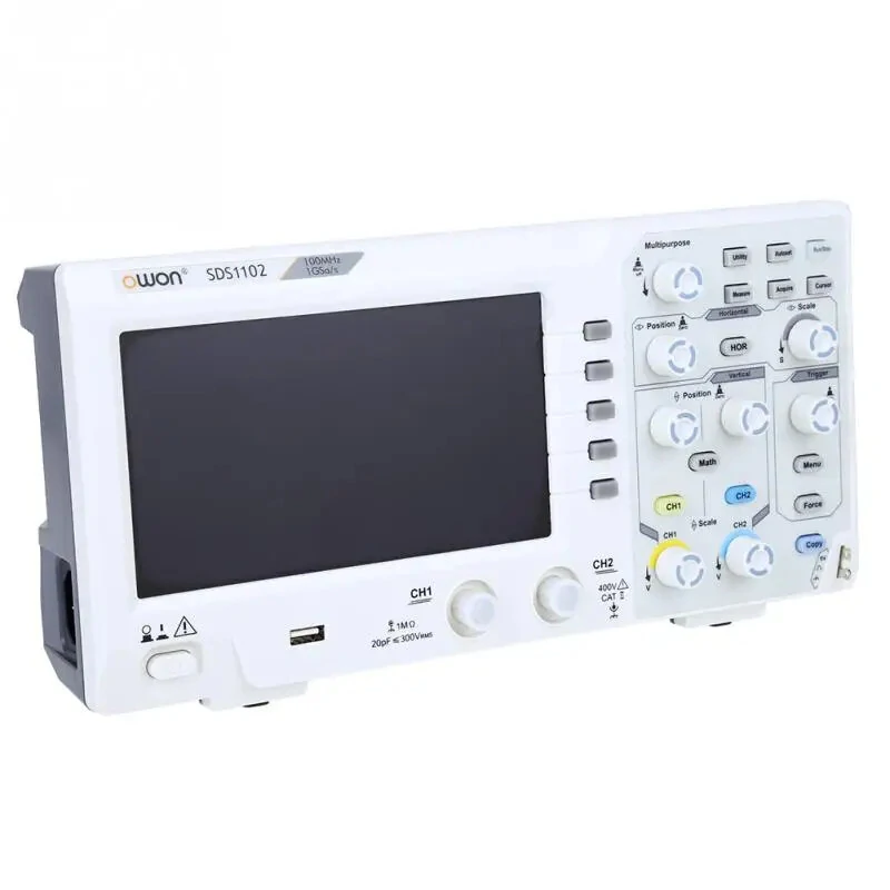 OWON SDS1102 Digital Oscilloscope - 2 Channel, 100MHz Bandwidth, 1GS/s - Image 3
