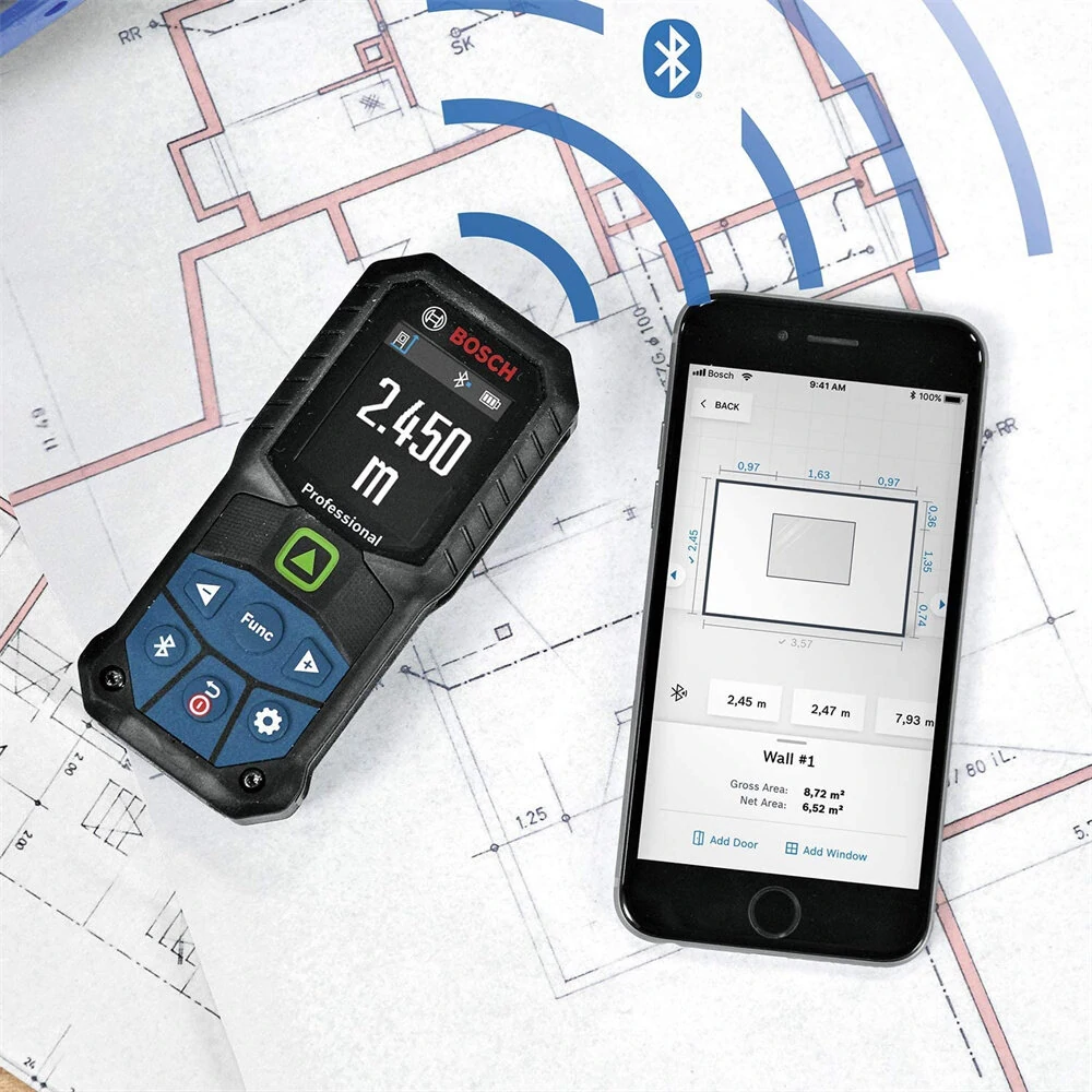 GLM50-27CG Laser Measure 50M Green Laser - Bluetooth IP65 | Professional Rangefinder - Image 4
