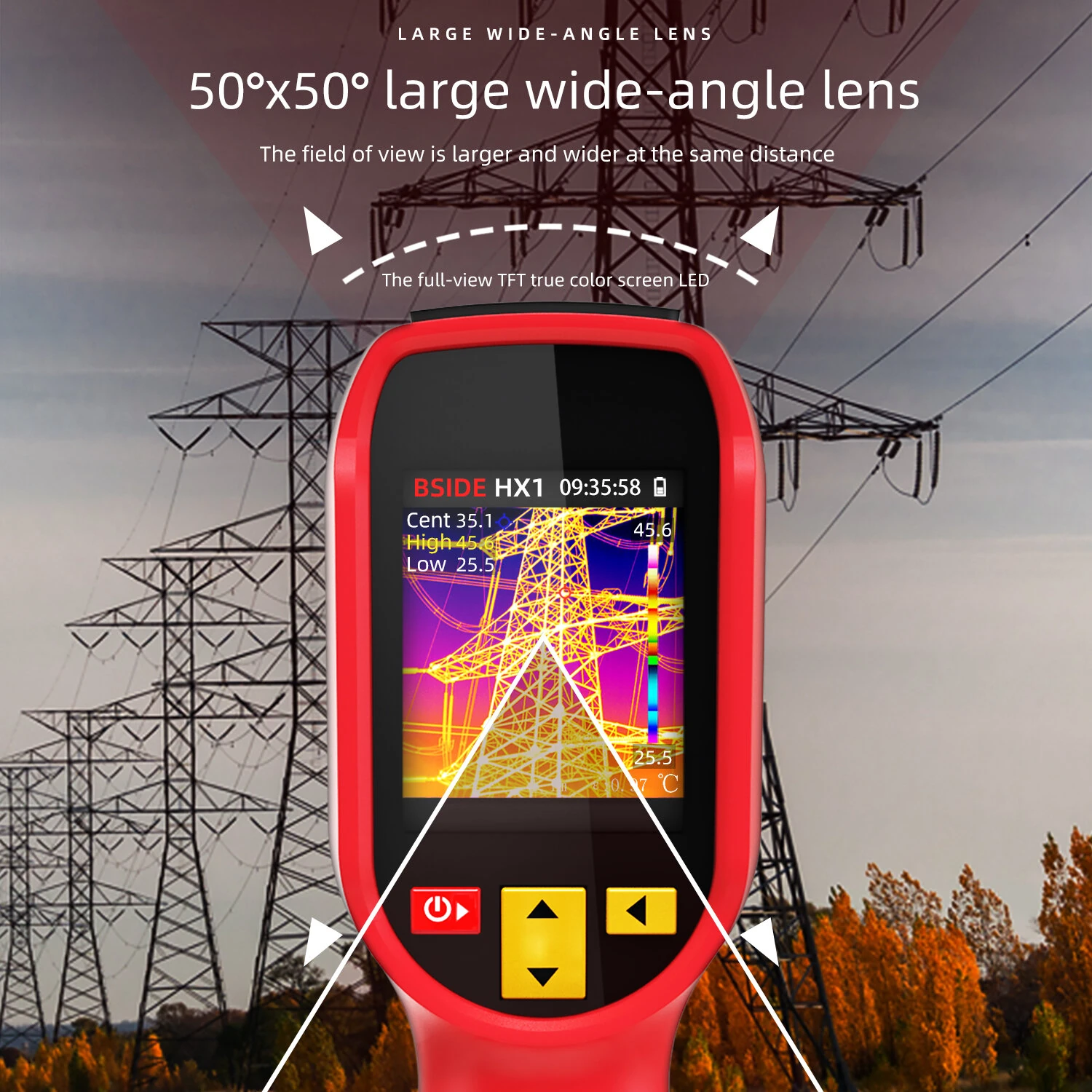 BSIDE HX1 Thermal Imager | 240x240 IR Camera, 2.4 LCD, -20°C to 550°C, USB-C - Image 4