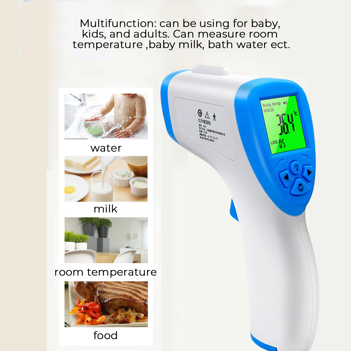 Non-Contact Infrared Thermometer - Digital Body Temperature for Adults & Kids - Image 3