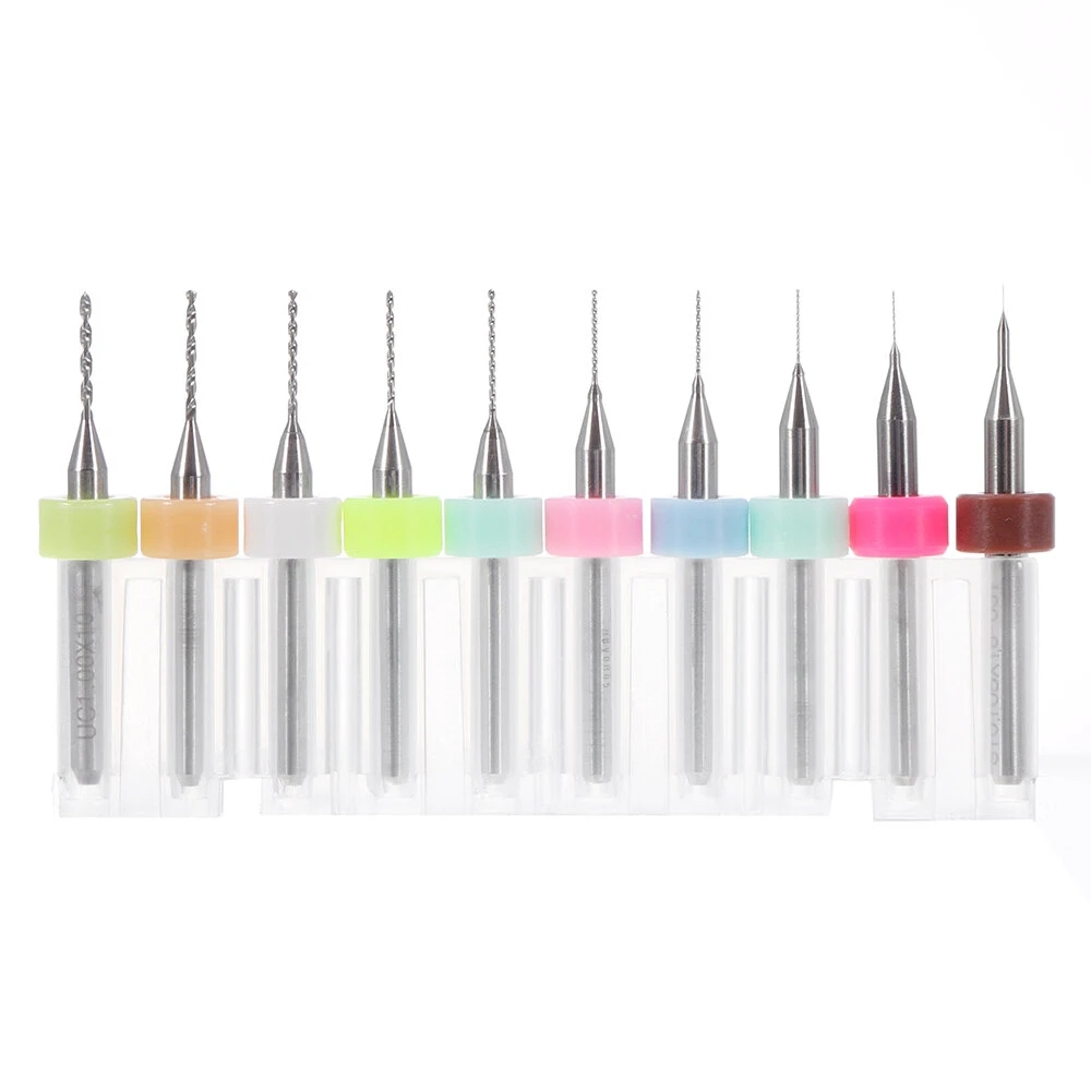 Drillpro DB-P1 PCB Drill Bits - 30pcs Tungsten Steel 0.1-2.0mm for CNC Circuit Boards - Image 5