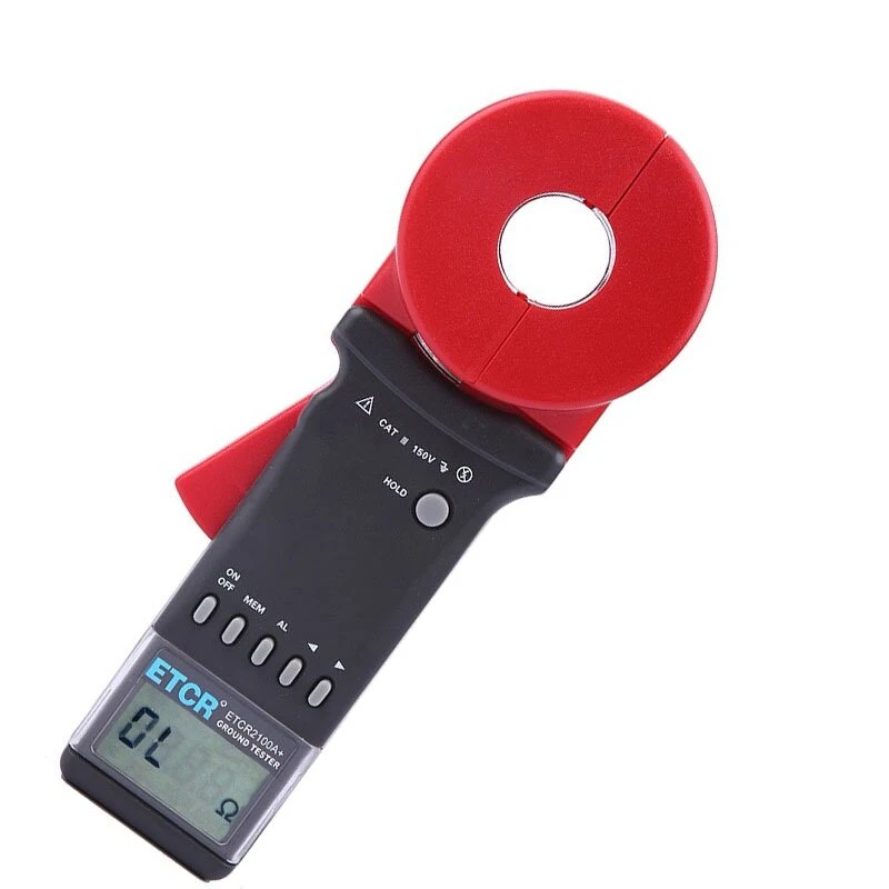ETCR2100A+ Digital Clamp Earth Resistance Tester - 0.01-200Ω High Resolution - Image 2