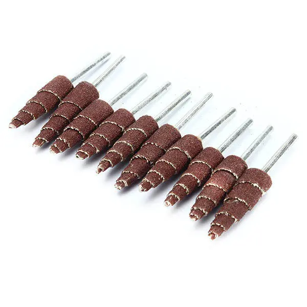 10pcs 54mm Long Cone Deburring Flap Sanding Polishing Wheel for Rotary Tool - Image 3