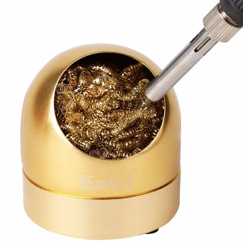 Kaisi Welding Soldering Iron Tip Cleaner | Professional Steel Wire Brush with Stand Holder Set - Image 3