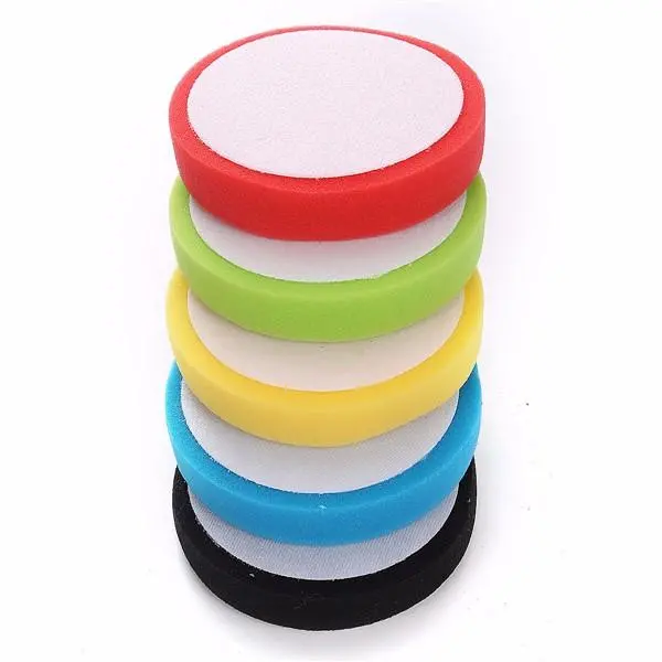5pcs 6 Inch Flat Sponge Buffing Pad Kit | For Car Polisher & Detailing - Image 4