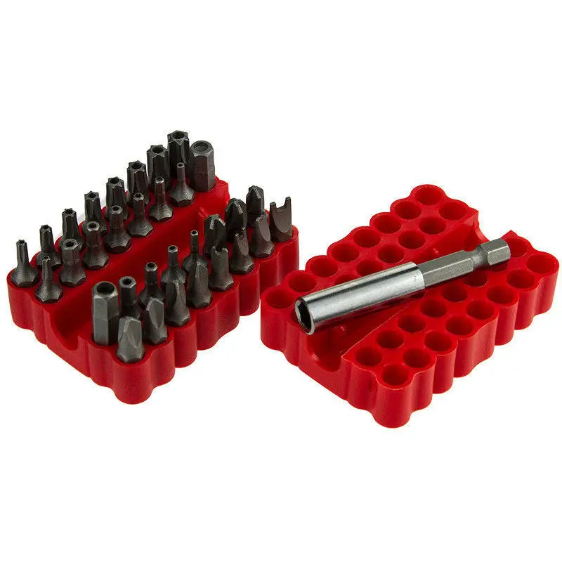 TORQ Torx Hex Star Spanner Tri Wing Screwdriver Bit Set - 33pcs Magnetic Holder Security Tamper Proof - Image 3