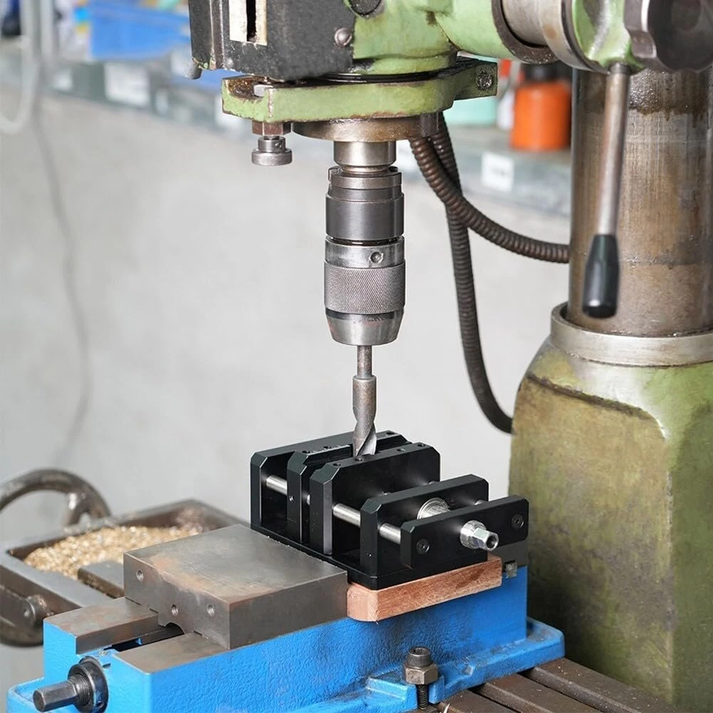 Ganwei Self Centering Clamp Vise | CNC Aluminum V-Trough for Drill Press Precision - Image 3