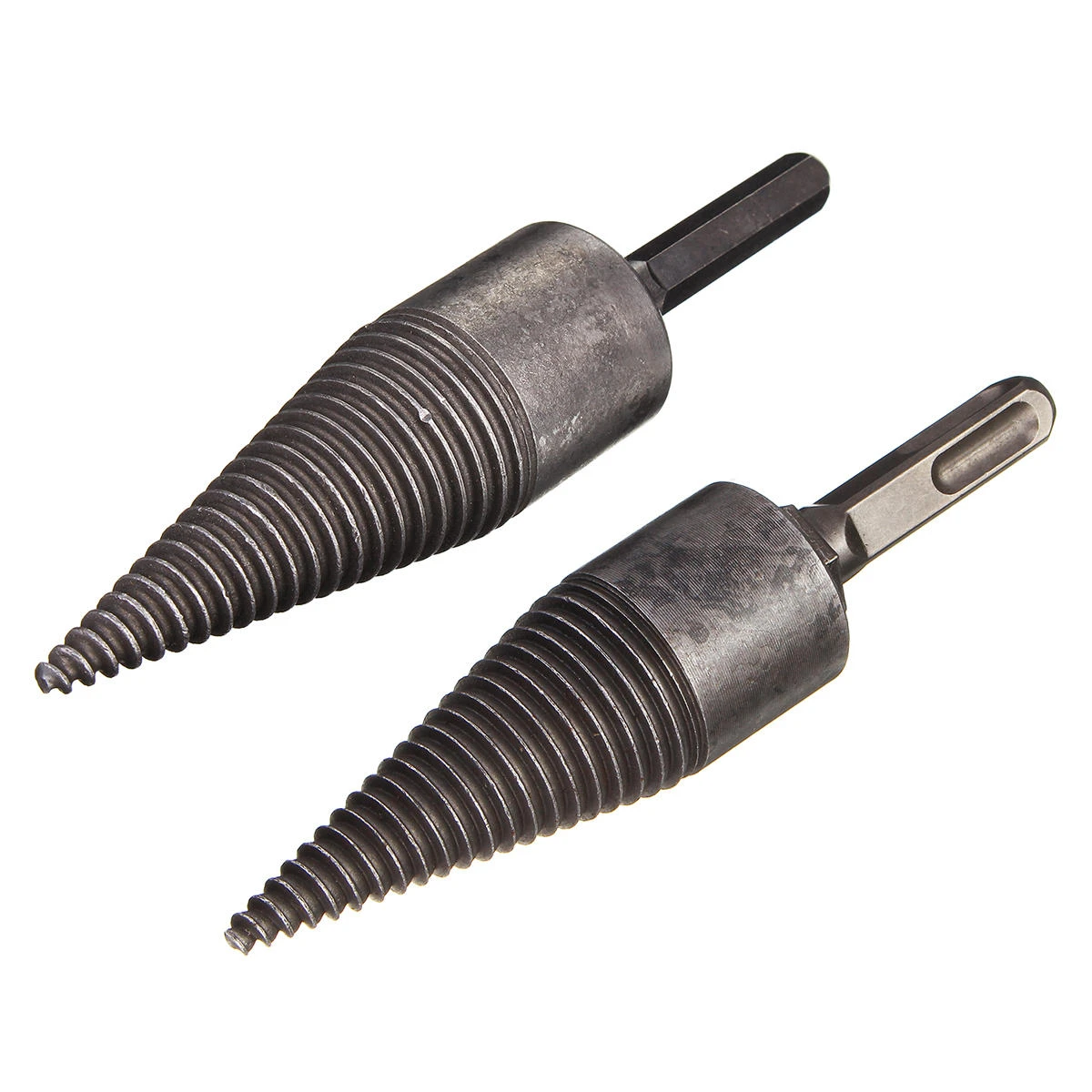 Hex Shank Firewood Splitting Drill Bit Kit | Wood Cone Drilling Tool - Image 2
