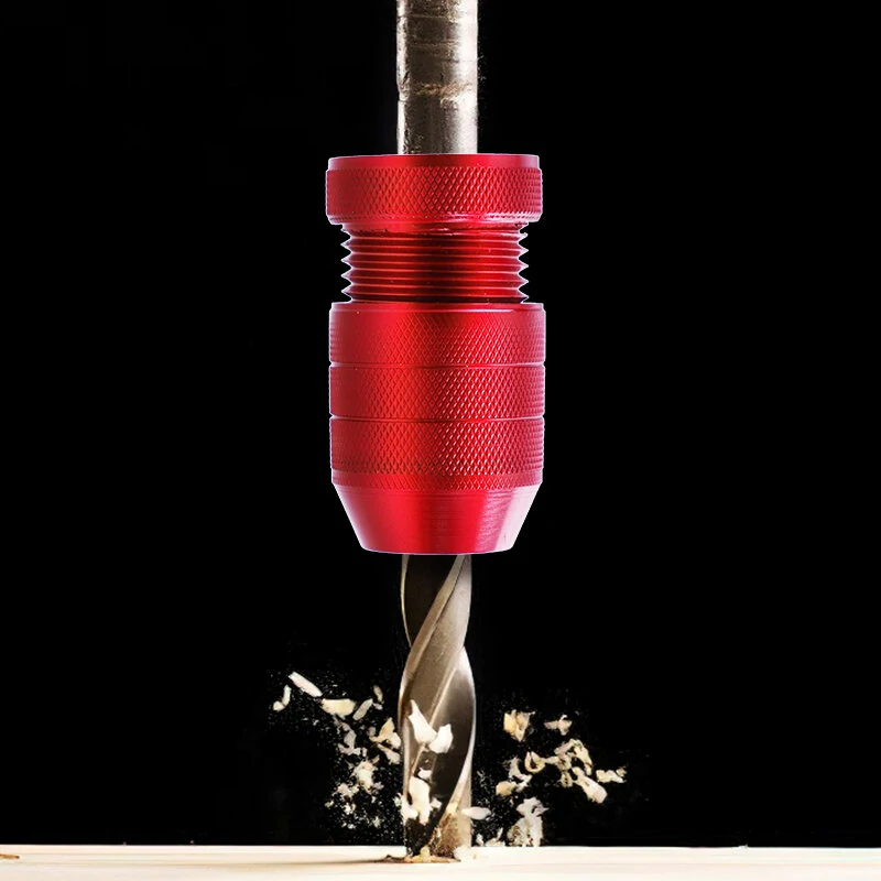 Aluminum Alloy Drill Stop Collar - Adjustable Depth Stopper for Woodworking & Punching - Image 5
