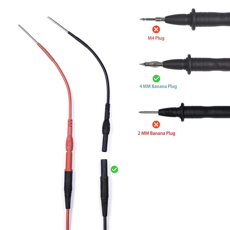 4mm Sheathed Banana Plugs & Adapters | Multimeter Test Hook Connectors | Secure Signal Integrity - Image 3