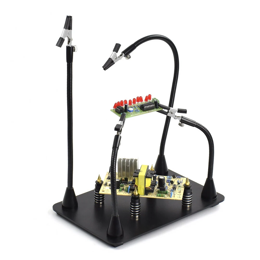 Newacalox Magnetic Soldering Third Hand | Flexible Arm PCB Holder & Iron Fixture - Image 4