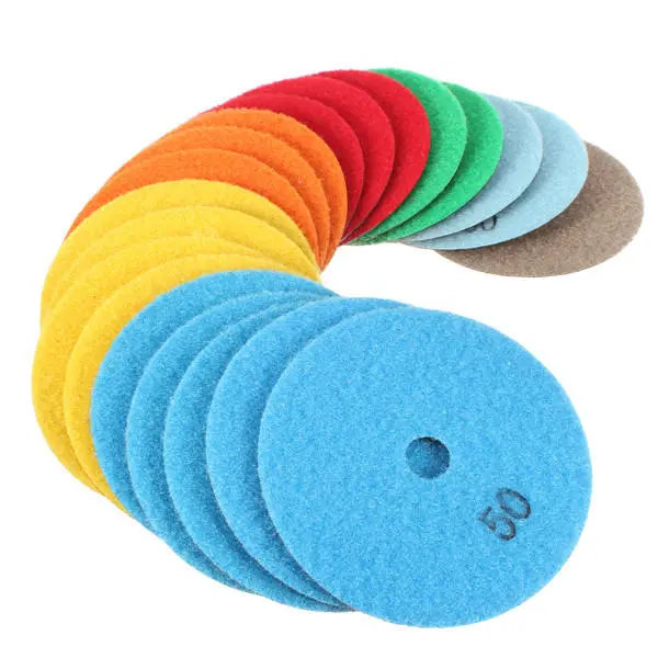 20pcs 4 Inch Diamond Polishing Pads | 50-3000 Grit for Granite Marble Concrete - Image 4