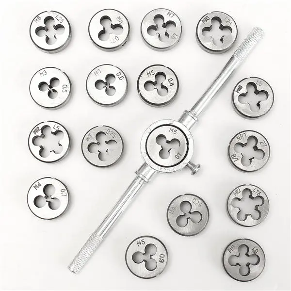 Metric Tap and Die Set M3-M12 - 40Pcs Alloy Metal Hand Tools for Nuts & Bolts - Image 5