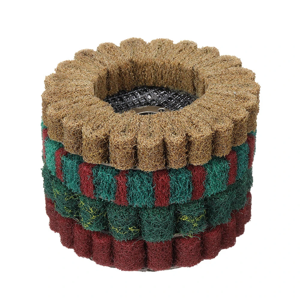 4 Inch 8Pcs Fiber Disc Polishing Wheel | Grinding Scouring Pad for Angle Grinder - Image 4