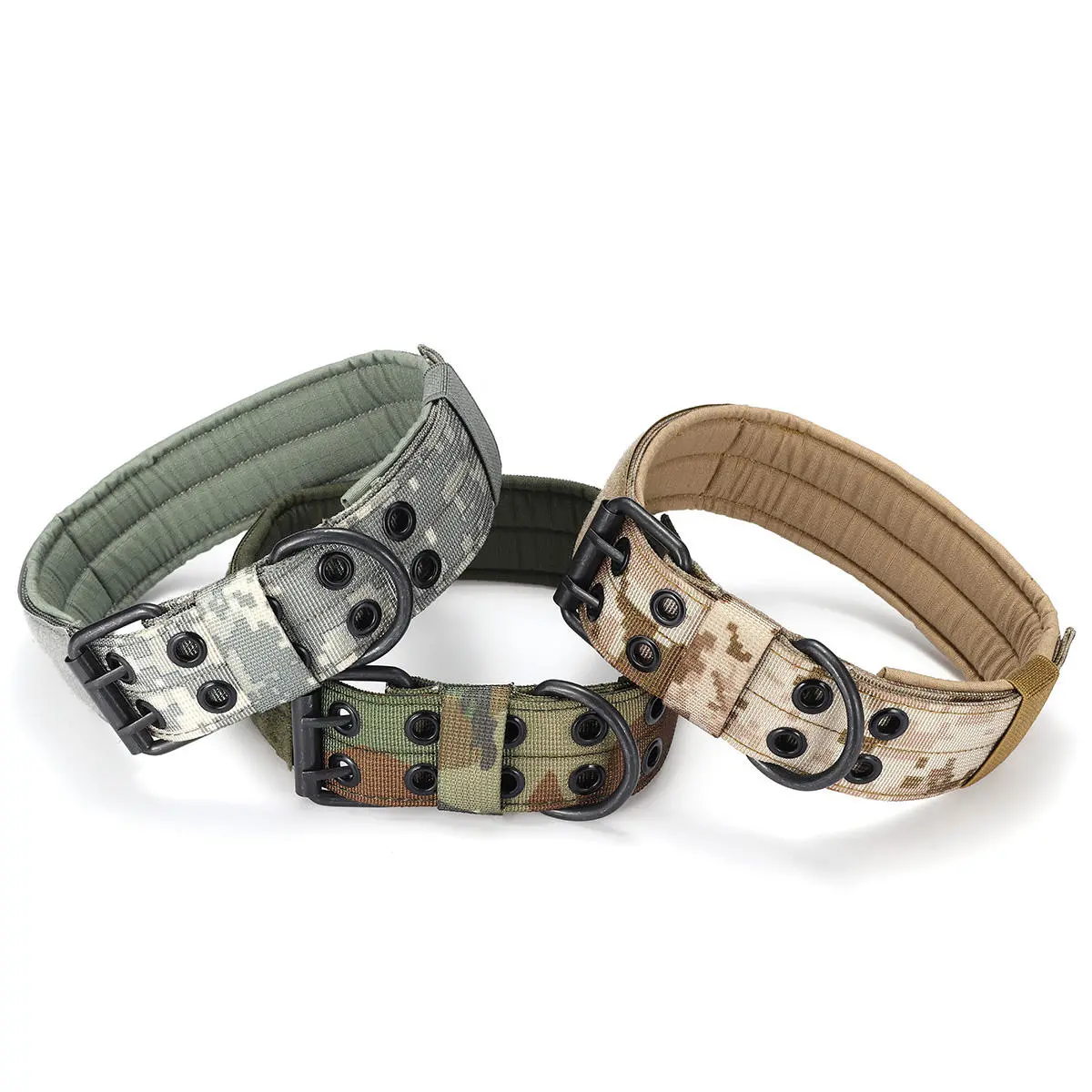 M Tactical Military Dog Training Collar - Adjustable Nylon Leash with Metal Buckle - Image 2