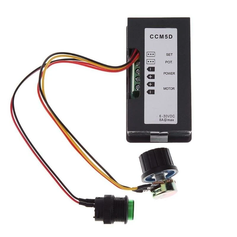 CCM5D 240W PWM DC Motor Controller - 6V 12V 24V Variable Speed Regulator | 0.56 LED Display - Image 3